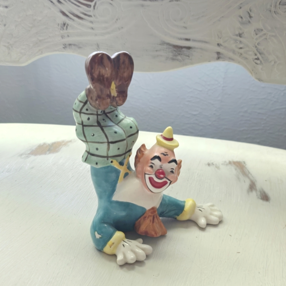 Colorful Clown Figurine Home Accent